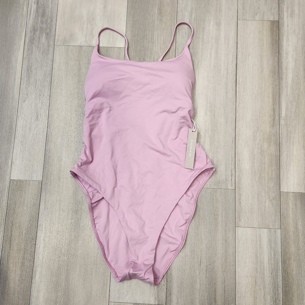 Everlane swimsuit women's S lilac mauve one piece The String swimwear summer new
